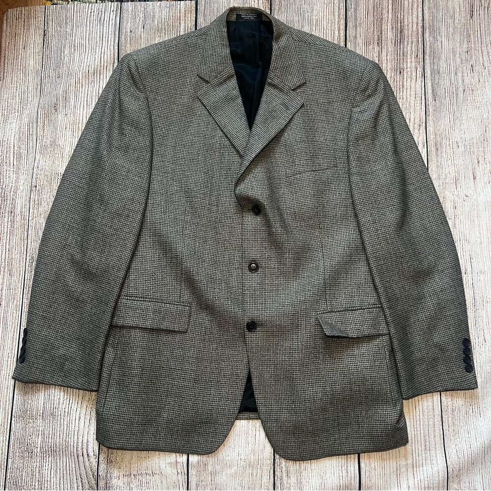 Andrew Fezza Fusion S & K Famous Brand 100% Wool Sports Coat Men’s 44R Blazer